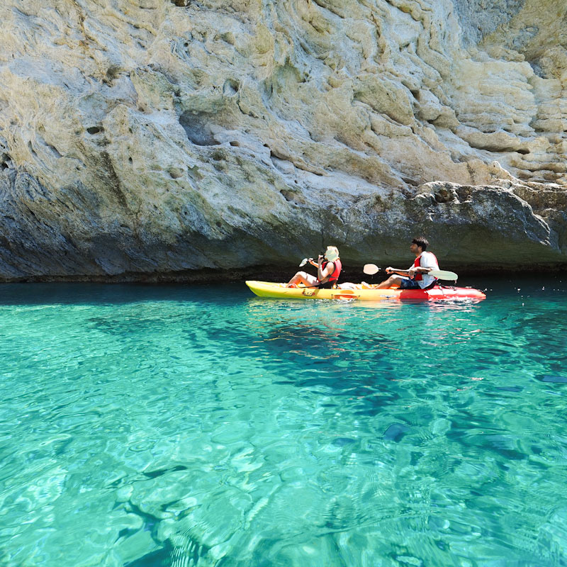 Kayak en Cala Egos